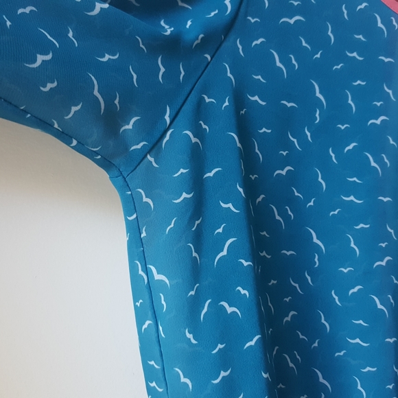 Teal printed Blouse - Picture 6 of 10